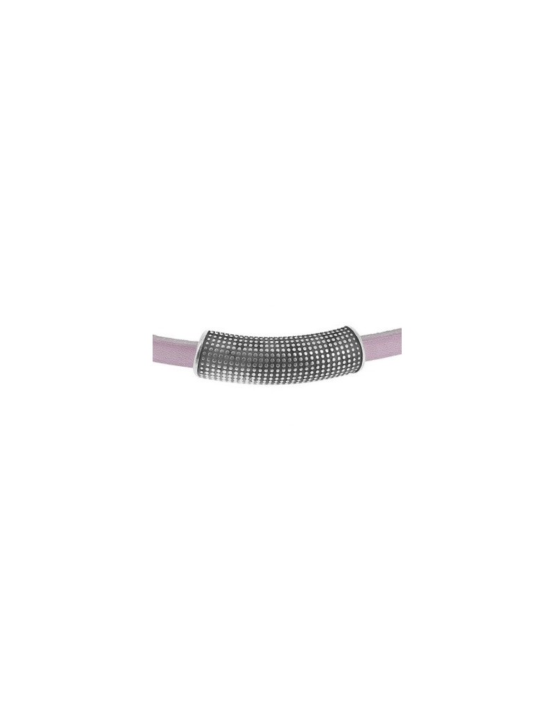 Passant long incurvé avec picots pour cuir plat de 5mm Passant long incurvé avec picots pour cuir plat de 5mm