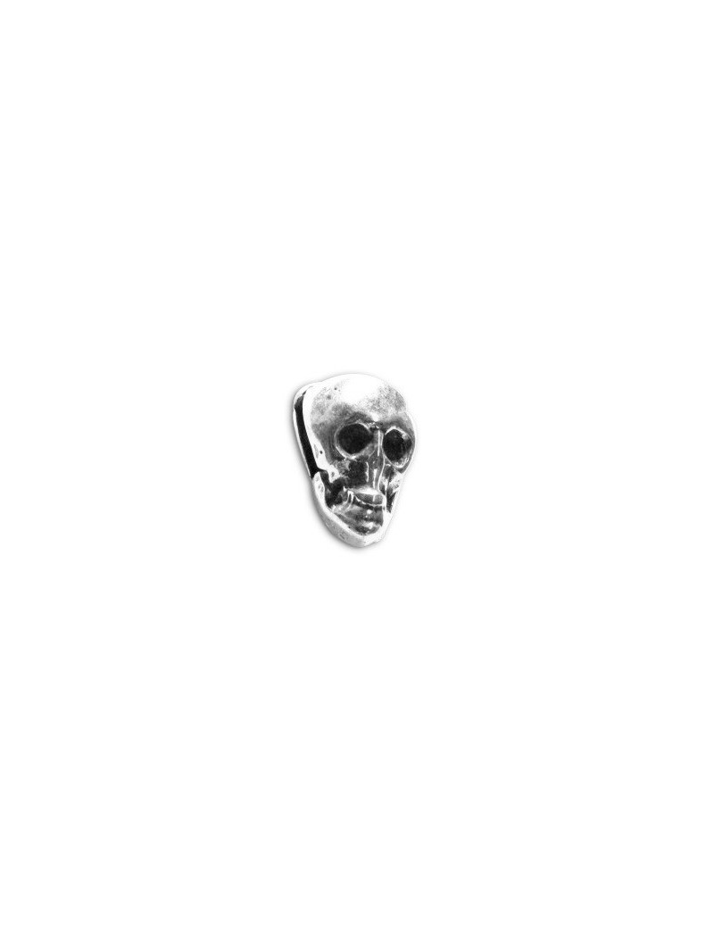 Passant tete de mort pour lacet plat de 5mm Passant tete de mort pour lacet plat de 5mm