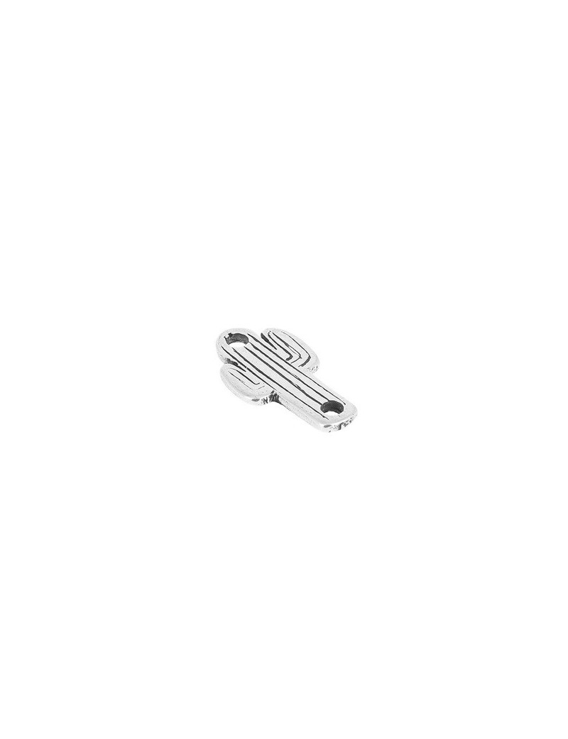 Intercalaire cactus de 23mm en métal placage argent Intercalaire cactus de 23mm en métal placage argent
