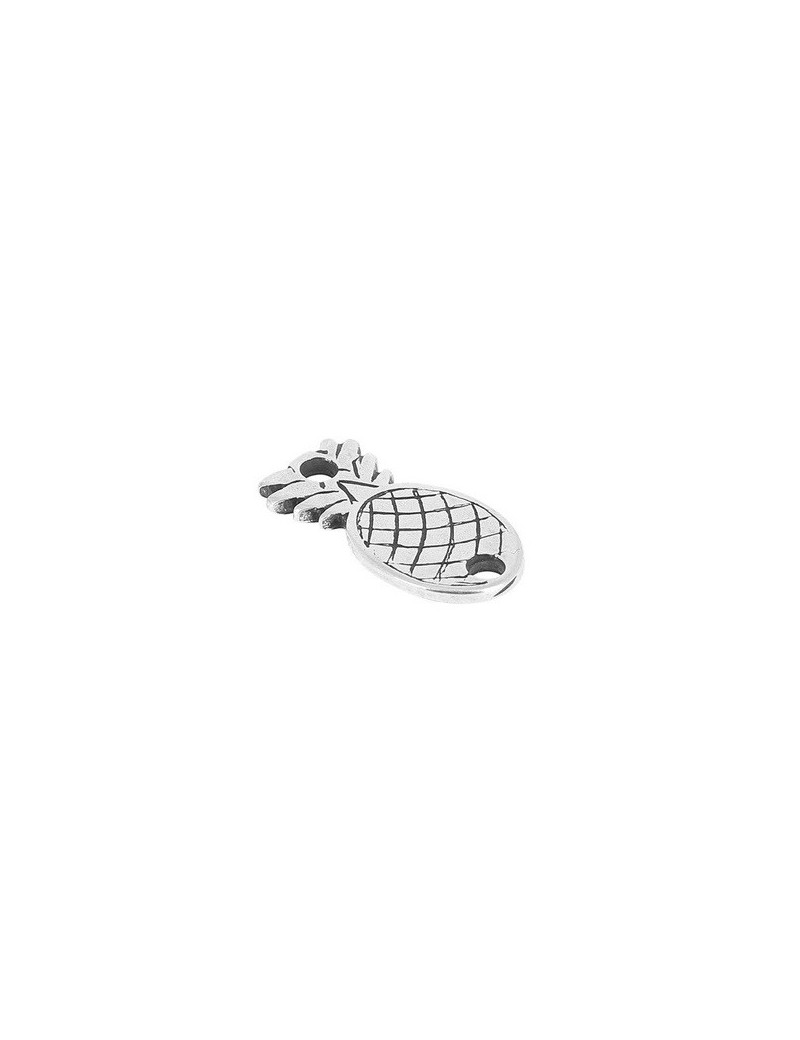Intercalaire ananas de 22mm en métal placage argent Intercalaire ananas de 22mm en métal placage argent