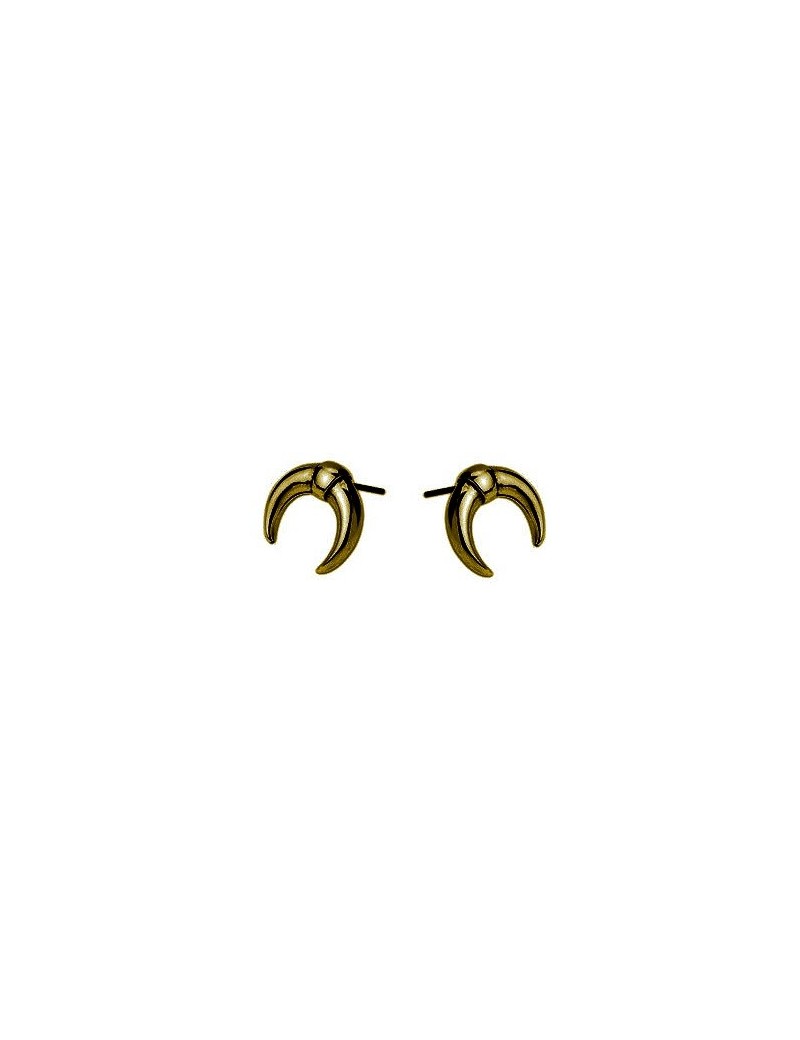 Paire de boucles d'oreille ethniques type puce couleur bronze Paire de boucles d'oreille ethniques type puce couleur bronze